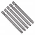 Uxcell 5 Pcs T40 Magnetic Torx Screwdriver Bits 1 4 Inch Hex Shank 3-inch Length S2 Security Tamper Proof Screw Driver Kit