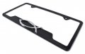 Christian Fish Black Open License Plate Frame