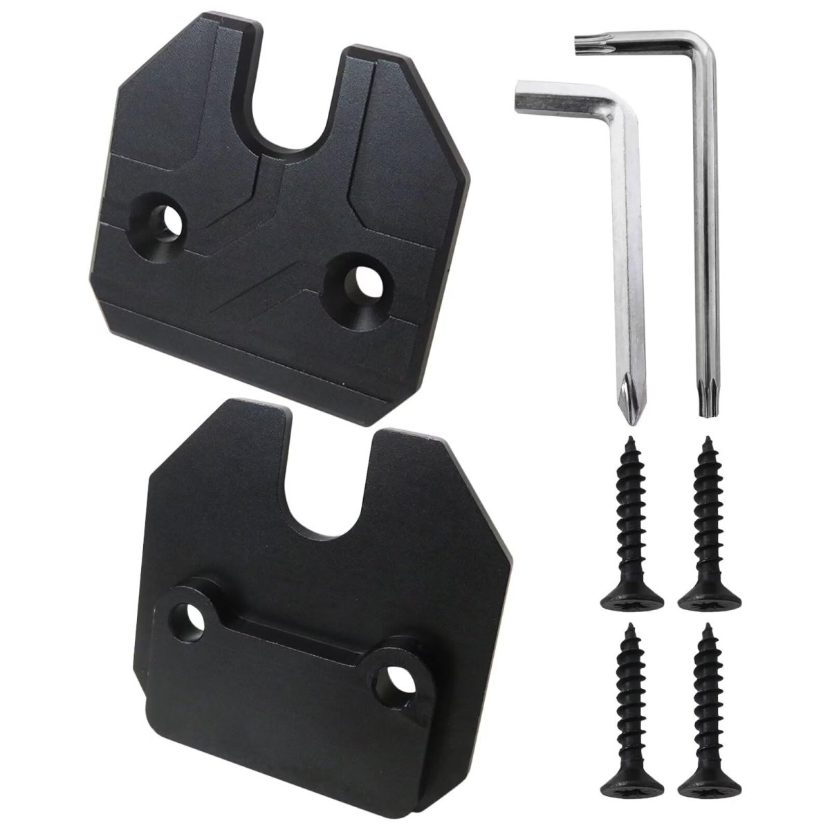 Sun Visor Repair Kit For Dodge Ram 1500 Trucks 2019 2023 Aluminum Alloy Black Clip With Screwdriver And Screws