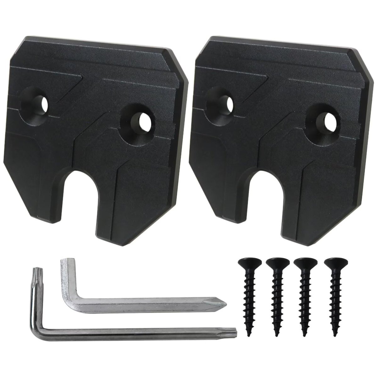 Sun Visor Repair Kit For Dodge Ram 1500 Trucks 2019 2023 Aluminum Alloy Black Clip With Screwdriver And Screws