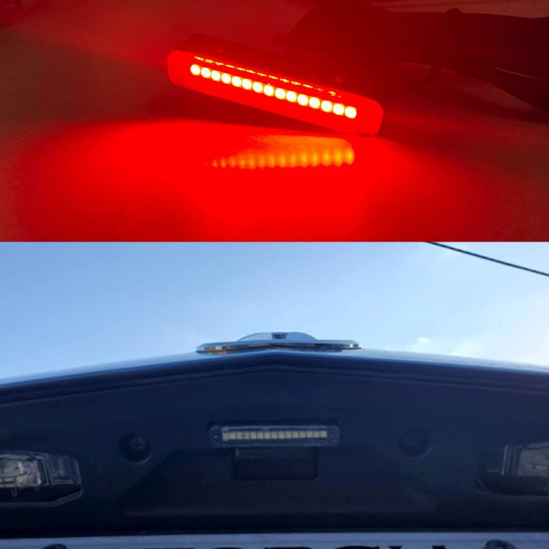15led Motorcycle License Plate Light 12v Waterproof Running Brake Tail Indicator Red And Amber For Motorcycles Bicycles