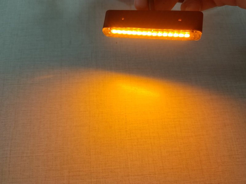 15led Motorcycle License Plate Light 12v Waterproof Running Brake Tail Indicator Red And Amber For Motorcycles Bicycles