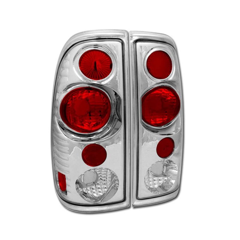 Tlaps 7422444622663 For 1997-2003 Ford F150 2004 Heritage 1997-1999 F250 Light Duty 1999-2007 F350 F450 F550 Superduty Chrome