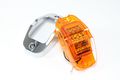 Pair Of 2 Led Mid-turn Lights Extra Bright Clearance Side Marker Amber With Chrome Bezel Truck Trailer Rv 9-diode 35104ae 