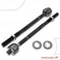 A-premium 2 X Front Inner Tie Rod Ends Compatible With Chevrolet Malibu 1997-1998 Corvette 1997-2013 Cadillac Xlr 2004-2009