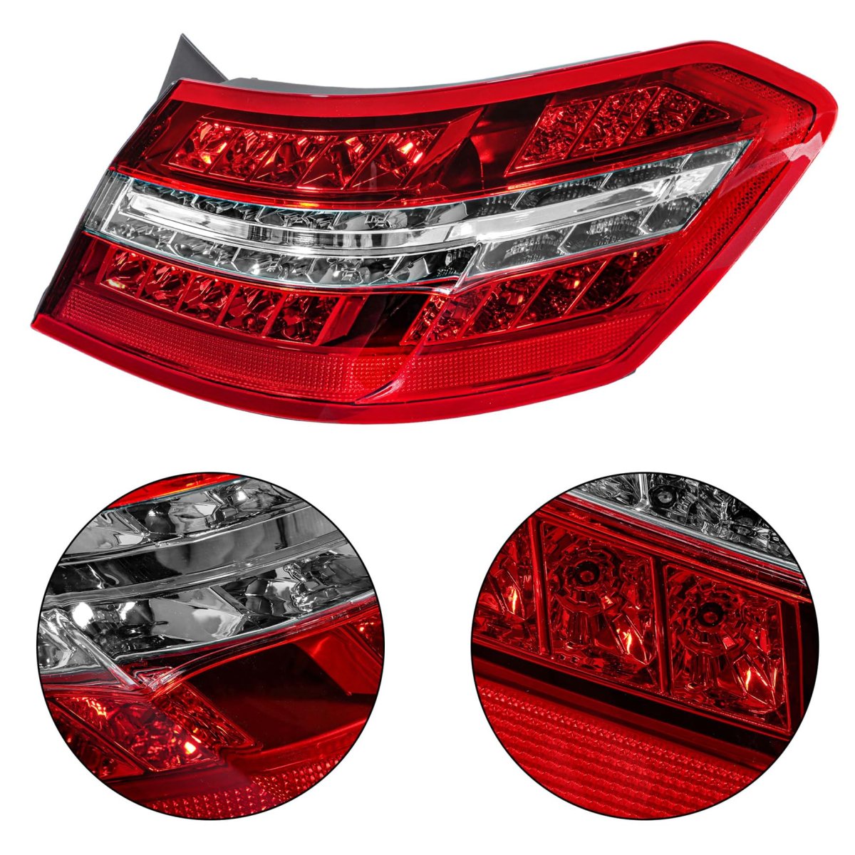 Right Side Rear Tail Light Assembly Replacement For E-class 2010 2013 Passenger Outer Lamp Red Led Part Number 2129060858