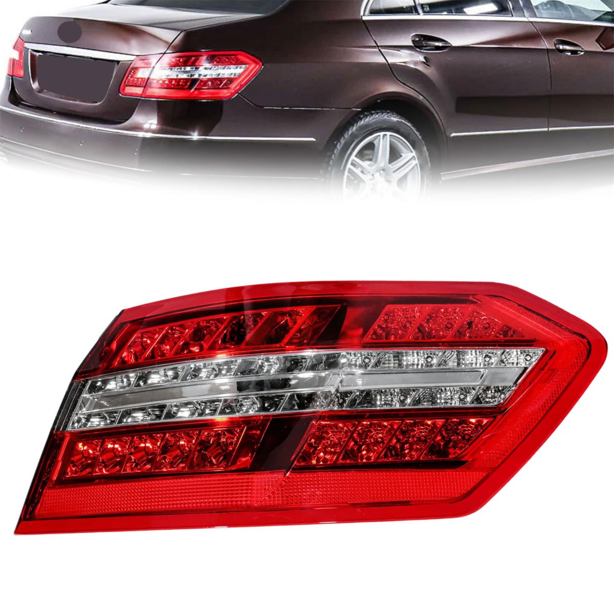 Right Side Rear Tail Light Assembly Replacement For E-class 2010 2013 Passenger Outer Lamp Red Led Part Number 2129060858
