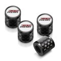 Hemi 392 Logo Tire Valve Stem Caps Real Carbon Fiber Barrel And Black Aluminum Set Of 4 Universal Fit For Cars Suvs Trucks