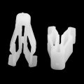 Uxcell 50pcs Automobile Instrument Panel Dashboard Plastic Fastener White