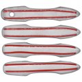 Set Of 4 Black Front Rear Left Right Exterior Door Handle Covers Without Smart Keyholes