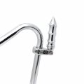 Hk- Chrome Bamboo Style Footpeg Footrest With Mounting Kit P-clamp Fits Front Engine Guards 1 4 Diameter Tubing Compatible