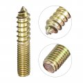 Uxcell M8x40mm Hanger Bolts 120pcs Double Ended Thread Dowel Screws For Wood Furniture Connecting