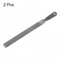 Harfington 2pcs Farmers Own Files 10 Inch High Carbon Steel Single Cut Flat Hand Rasp File For Deburring And Removing Material