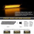 For 2010-2015 Chevy Camaro 4-piece Amber Red Led Front Rear Bumper Fender Corner Side Marker Light Parking Drl Lamp Driver