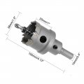 Uxcell Carbide Hole Saw Drill Bit 38mm Cutter For Stainless Steel Alloy Cast Iron Copper Metal Sheet With Limit Step