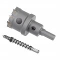 Uxcell Carbide Hole Saw Drill Bit 38mm Cutter For Stainless Steel Alloy Cast Iron Copper Metal Sheet With Limit Step