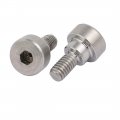 Uxcell 10pcs 304 Stainless Steel Hex Socket Shoulder Bolt 6mm Dia 3mm Length M4 Thread