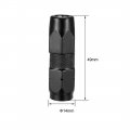 Uxcell G1 8 Standard Grease Coupler Working Pressure 4500 Psi Zinc Plated Black 14x49mm 2pcs