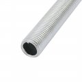Uxcell Lamp Pipe Nipple M10 Thread 300mm Length Hollows Repair Part Hardware For Lamp Lights Zinc Plated Silver Tone Pack Of 2