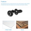 Uxcell Hex Socket Self Tapping Screws M3 X 6mm Carbon Steel Wood Screw 400pcs