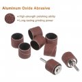 Uxcell 50 Pcs 1 Inch Sanding Sleeves Sandpaper Set 60 Grit With 2 0 79 Drum Mandrels For Rotary Tools