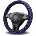 Meet 1998 Steering Wheel Covers Elastic Sponge Skidproof Halloween Vampire Bat Purple Protective Cover Car Accessories For 