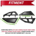 Hecasa Front Lower Door Panels Compatible With 2019-2022 Honda Talon 1000x 1000r 1000x-4 Half Panel Inserts Kit Built-in Frames