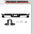 Ecotric Rear Step Bumper Assembly Compatible With 2014-2019 Chevy Chevrolet Silverado Gmc Sierra 1500 Chrome Replacement For