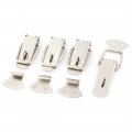 8 9cm Spring Loaded Fittings Toggle Latch Catch Silver Tone 4-pack 