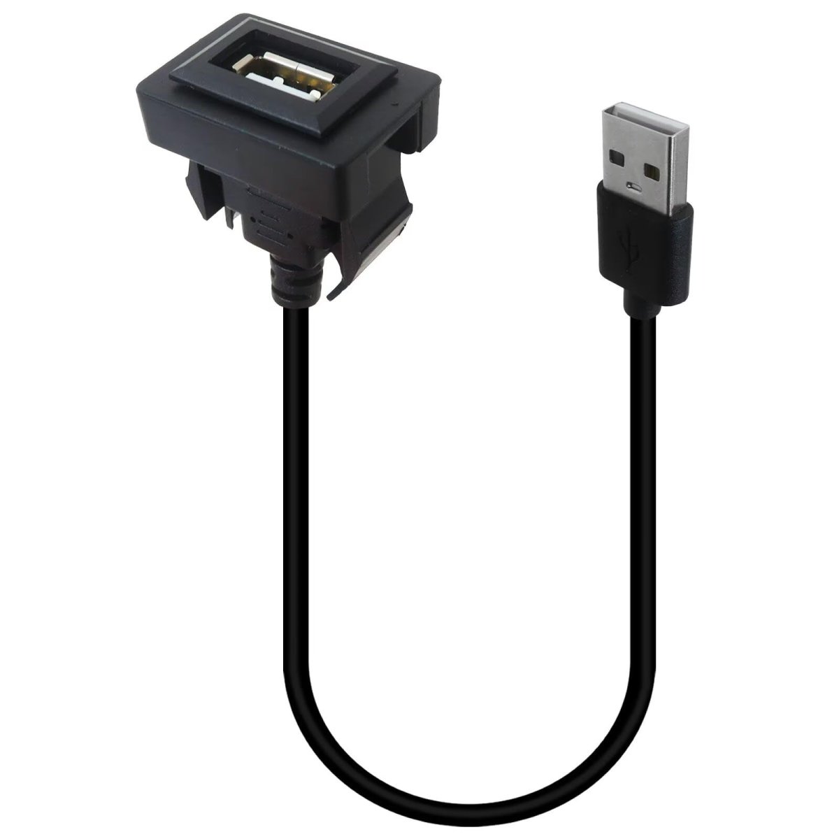 Car Dash Usb Port Charger For Toyota Prado 2012 2019 Male To Female Power Socket Adapter Ios And Android Black 34 X 23 Mm