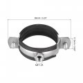 Uxcell Adjustable Pipe Bracket Clamp 2 50mm Wall Ceiling Mount Iron Strap Support 10pcs