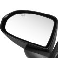 Ch1320422 Side Door Heated Glass Power Mirror For Jeep Compass 2014-2015 Driver Left Paint To Match Black