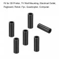 Patikil Round Spacer Washer 200 Pack Nylon 4 2mm Id X 7mm Od 25mm L For M4 Screws Block 3d Printer Tv Wall Mounting Electrical