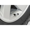 Chevrolet Corvette C6 Logo Tire Valve Stem Caps Silver Hexagon Aluminum Set Of 4 Universal Fit For Cars Suvs And Trucks