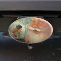 Christmas Holiday Santa And Good Boys Girls Oval Tow Trailer Hitch Cover Plug Insert