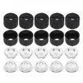 Uxcell 10 Pcs 20mm Led Lens 90 Degree With Black Holder For 1w 3w High Power Light