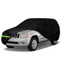 Waterproof Car Cover For 1993 2010 Jeep Grand Cherokee 6 Layer All Weather Protection With Cotton Liner Zipper Door And 