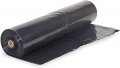 Vbs Black Plastic Sheeting 3 Mil 4 X 200 A Roll For Spray Barrier Of Heavy Duty Thick Polyethylene Film 