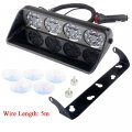 Sidaqi 24 Led 9 5 Amber White Traffic Advisor Strobe Lights Bar With 18 Flash Patterns Law Enforcement Emergency Hazard Warning