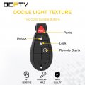 Ocpty 2pcs Remotes Key Fob For Jeep Cherokee 2014-2019 Gq4-53t