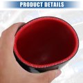 Uxcell 1 Set 89mm To 102mm 3 5 4 02 Id 90 Degree Elbow Coupler Silicone Hose 4-ply With 2 Pcs Clamps Black Red