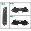 X Autohaux Car Dashboard Cover Gray Polyester Non-slip Mat Protector Carpet Sun Proof For Toyota Camry 2012 2013 2014 2015 2016