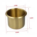 3pcs Rv Modification Cup Saucer Drink Can Holder Motorcycle Car Garbage Universalholder Cup Holders Refit Copper Insert