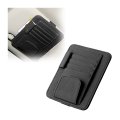 Blilo Leather Car Sun Visor Organizer With Sunglass Holder Multifunctional Eyeglasses Ticket Credit Card Clip And Bills Wallet 