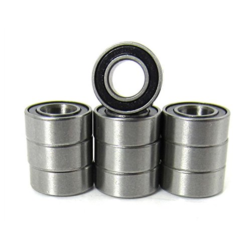 10pcs 5 32x5 16x1 8 Precision Ball Bearings Chrome Steel Abec 3 Rubber Seals