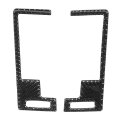 2pcs Central Control Air Vent Trim Fit For 350z 2006-2009 Carbon Fiber Conditioning Trims
