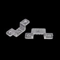 Uxcell 14mm X 7mm Plastic Led Light Strip Fixing Mounting Bracket Clear 50pcs