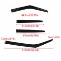 Waltyotur Smoke Side Window Vent Visors Rain Guards Replacement For Hyundai Veloster 2011 2012 2013 2014 2015 2016 2017