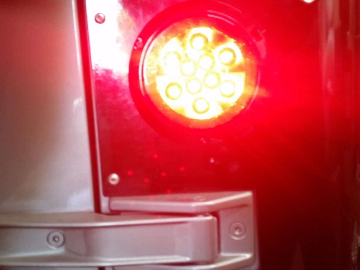 4 In Clear Lens Led Tail Lights For Jeep Tj Cj Yj Rv Motor Home Trailers And Trucks Surface Mount Waterproof Stop Turn Light