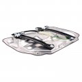 Front Right Window Glass Regulator With Panel